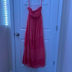 Torrid pink strapless dress